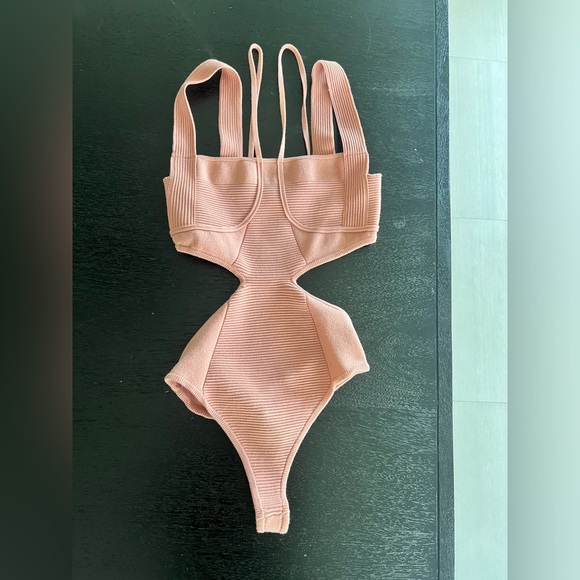 Michael Costello Kameron Knit Bodysuit Size Small - Picture 7 of 10